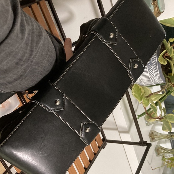 EUC Black Leather Cole Haan Tote - Picture 5 of 11